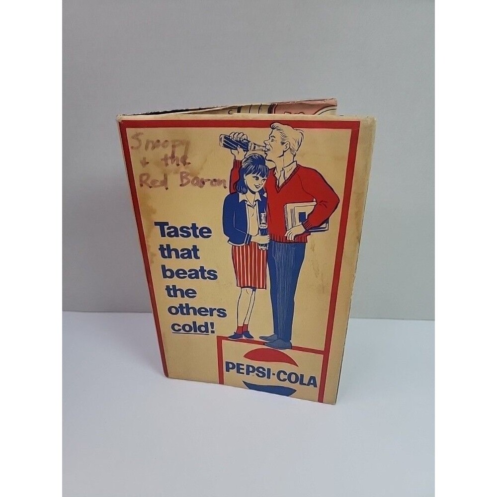 Vintage Cola Fit-A-Duk Book Cover Pepsi-Cola Roseville Record Shop 1960s